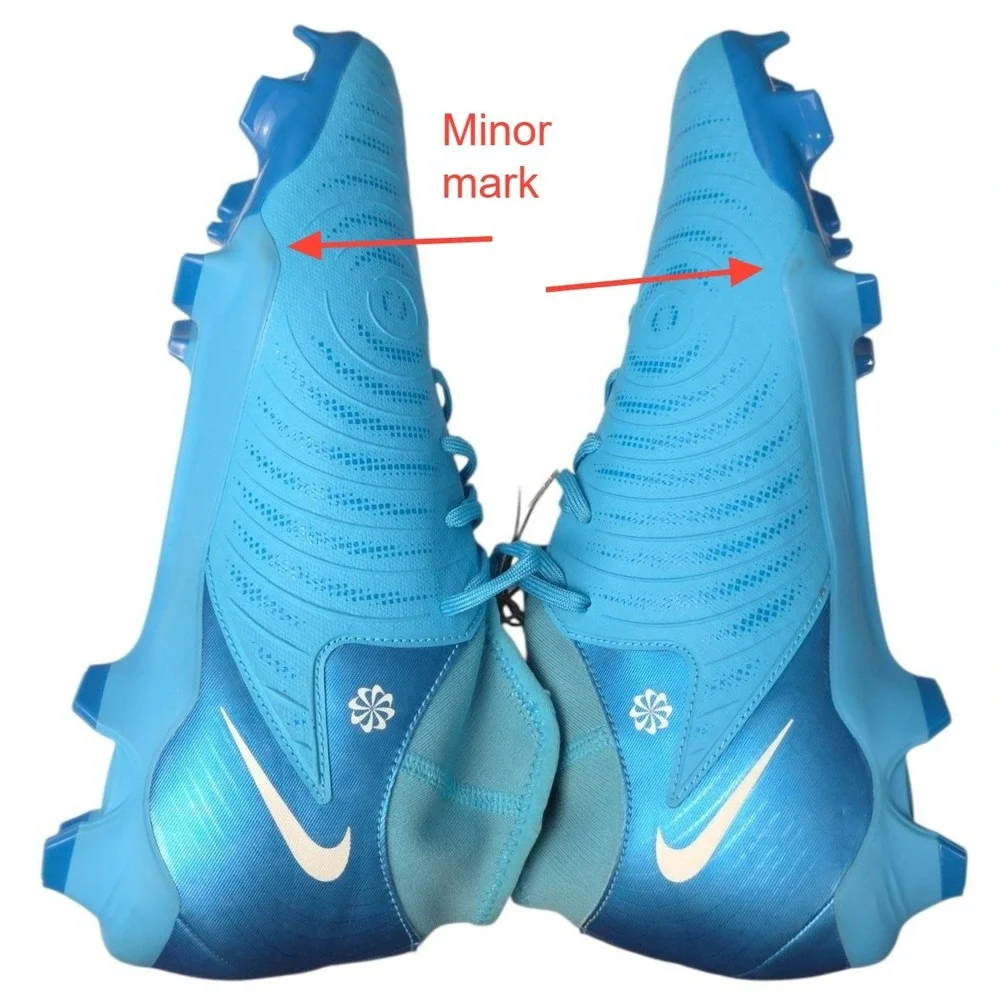 Nike Phantom Luna 2 Academy FG MG Soccer Cleats Mens 11.5 Blue Fury High Top NEW